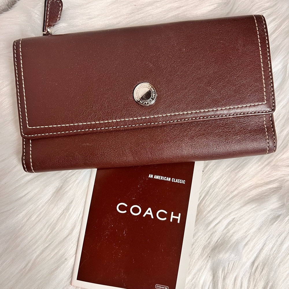 Coach Brown Leather Wallet